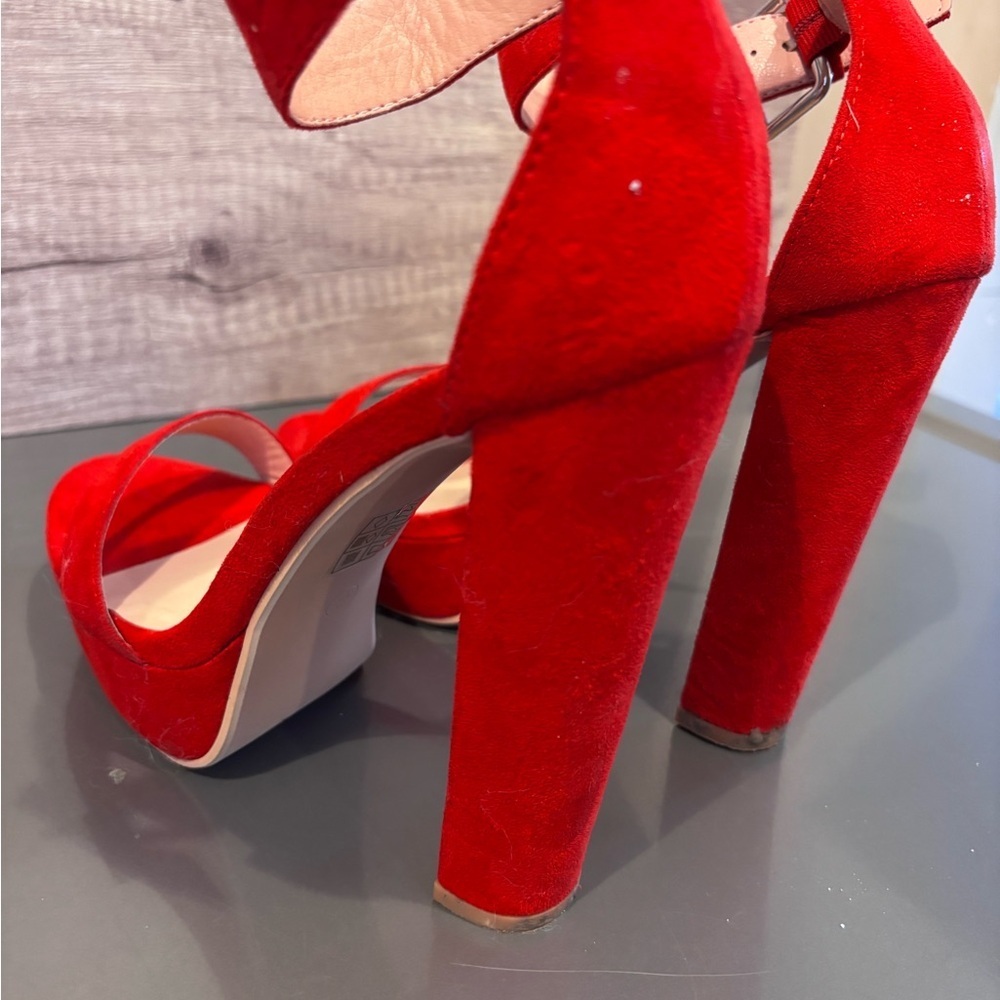 Allegra K Vibrant Red Belt - Picture 4 of 6